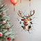 3D Christmas Santa And Reindeer Vinyl Wall Decal 4