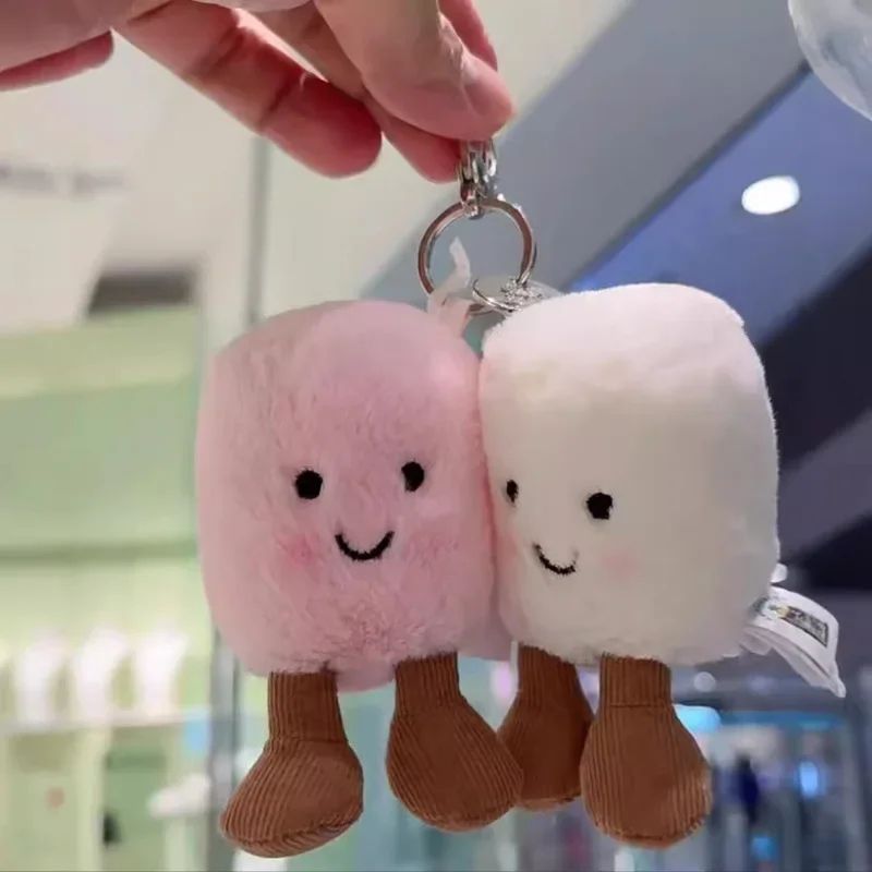 Plush Cotton Cat TwoTone Keychain Bag Pendant 2
