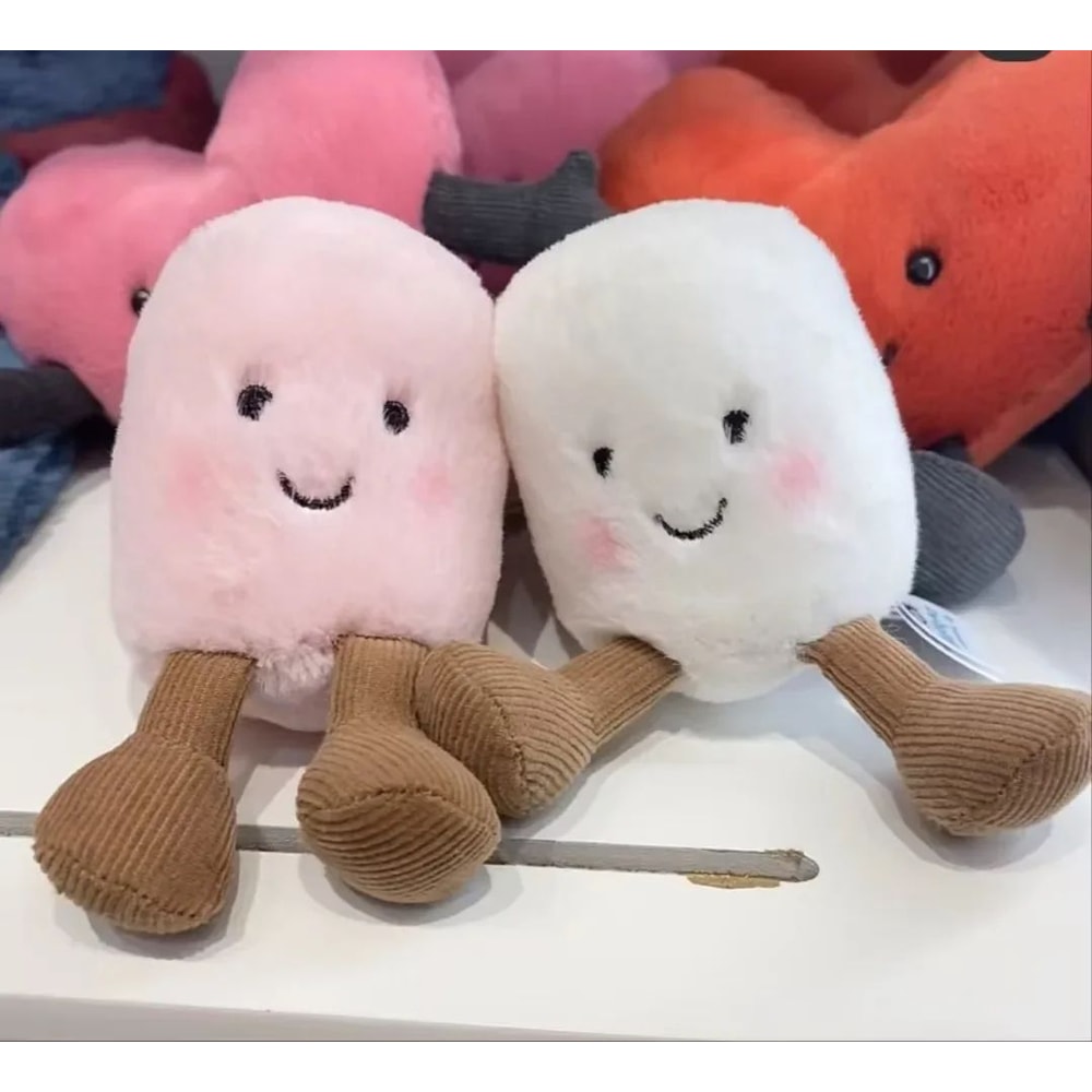 Plush Cotton Cat TwoTone Keychain Bag Pendant 5