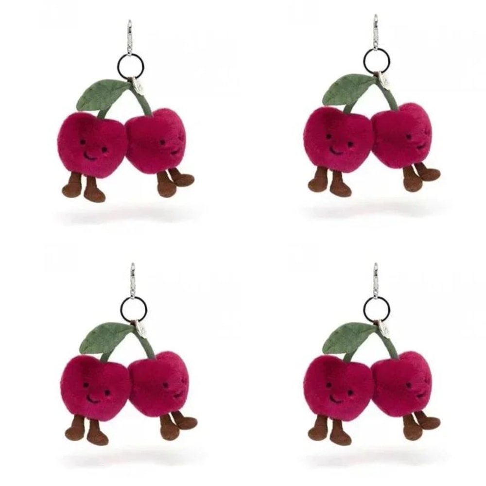 Jelly Fun Cherry Keychain Pendant Accessory 3
