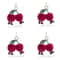 Jelly Fun Cherry Keychain Pendant Accessory 3
