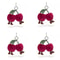 Jelly Fun Cherry Keychain Pendant Accessory 3