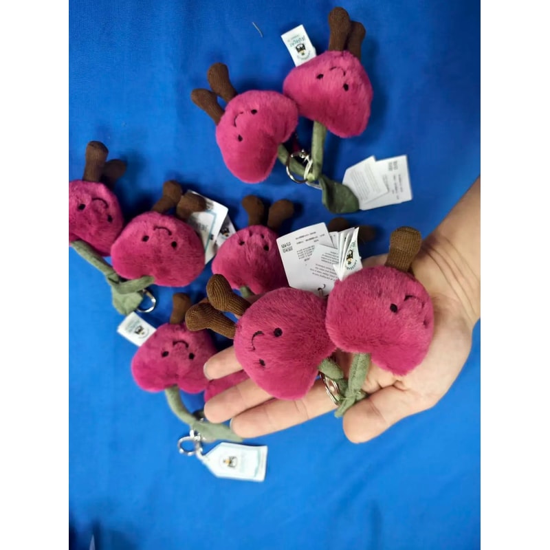 Jelly Fun Cherry Keychain Pendant Accessory 5