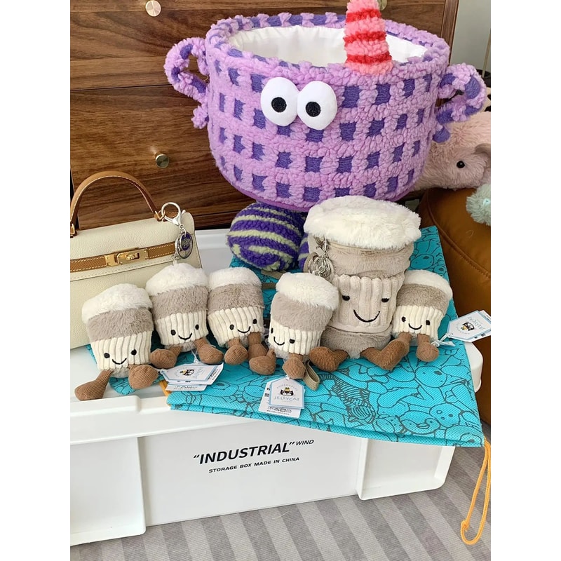 Plush Coffee Cup Keychain Bag Pendant 4