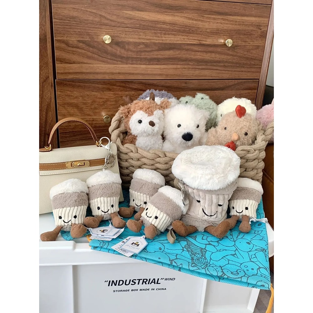 Plush Coffee Cup Keychain Bag Pendant 5