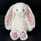 30 Cm Easter Bunny Plush Toy With Strawberry Flower Ears 4