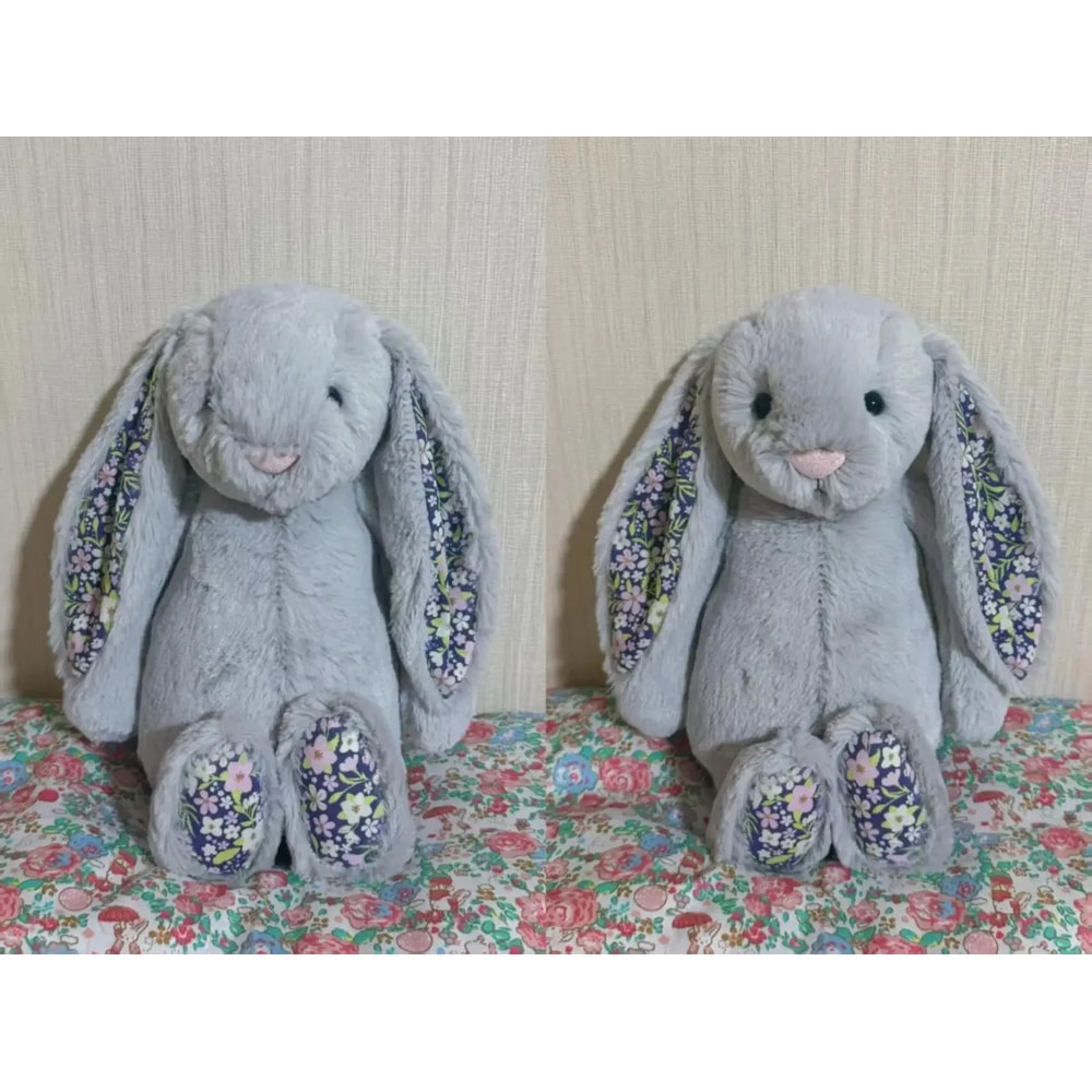 30 Cm Easter Bunny Plush Toy With Strawberry Flower Ears 8