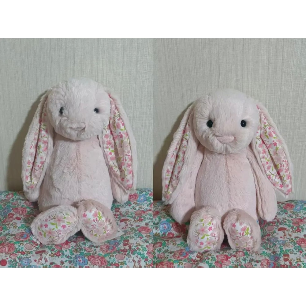 30 Cm Easter Bunny Plush Toy With Strawberry Flower Ears 9