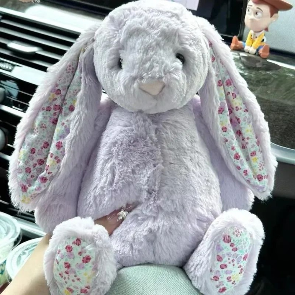 30 Cm Easter Bunny Plush Toy With Strawberry Flower Ears 11