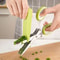 5Layer Multifunctional Kitchen Herb And Vegetable Scissors 3