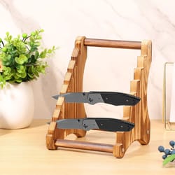 7-layer wooden knife stand storage rack