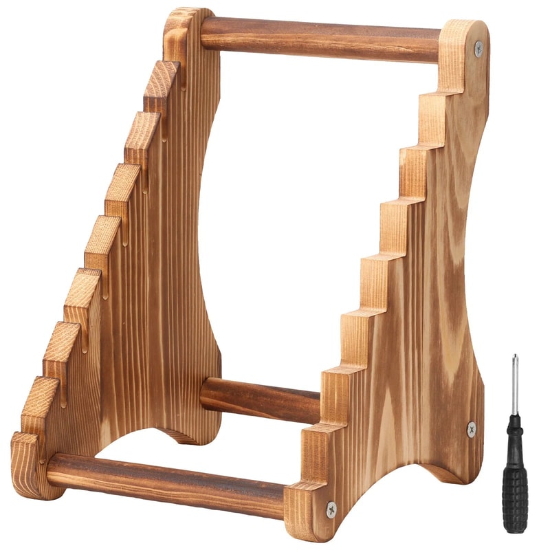 7Layer Wooden Knife Stand Storage Rack 7