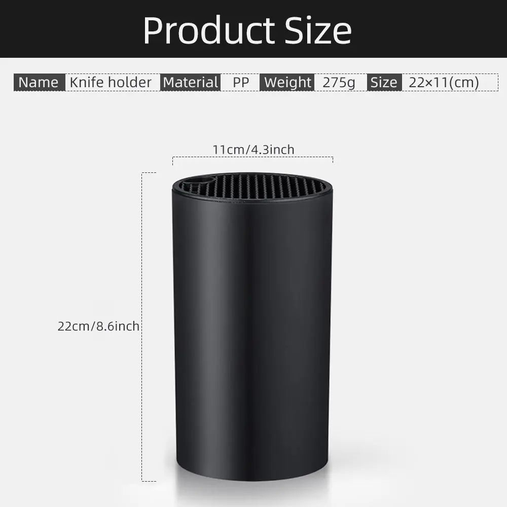 88Inch Drainable Plastic Knife Holder Stand 11