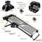 5Blade Stainless Steel Mandoline Slicer With Hand Guard 2