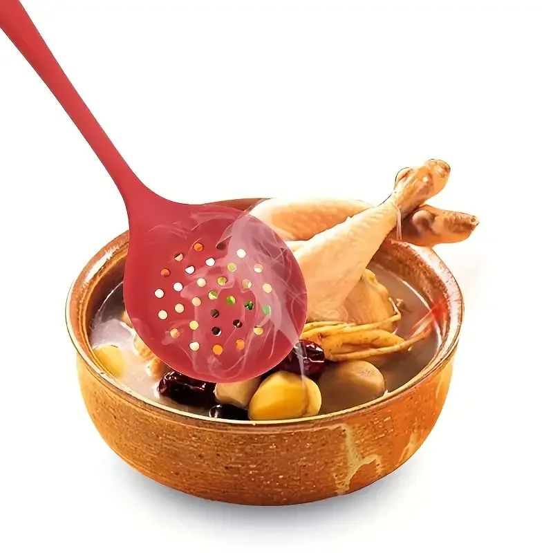 Silicone Slotted HeatResistant Kitchen Spoon 5