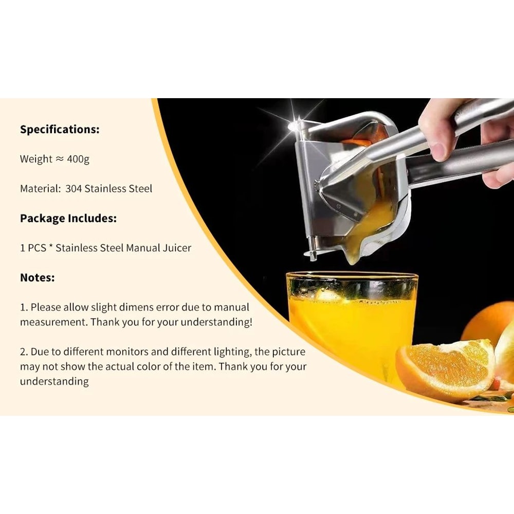 304 Stainless Steel Manual Juice Squeezer For Citrus 6