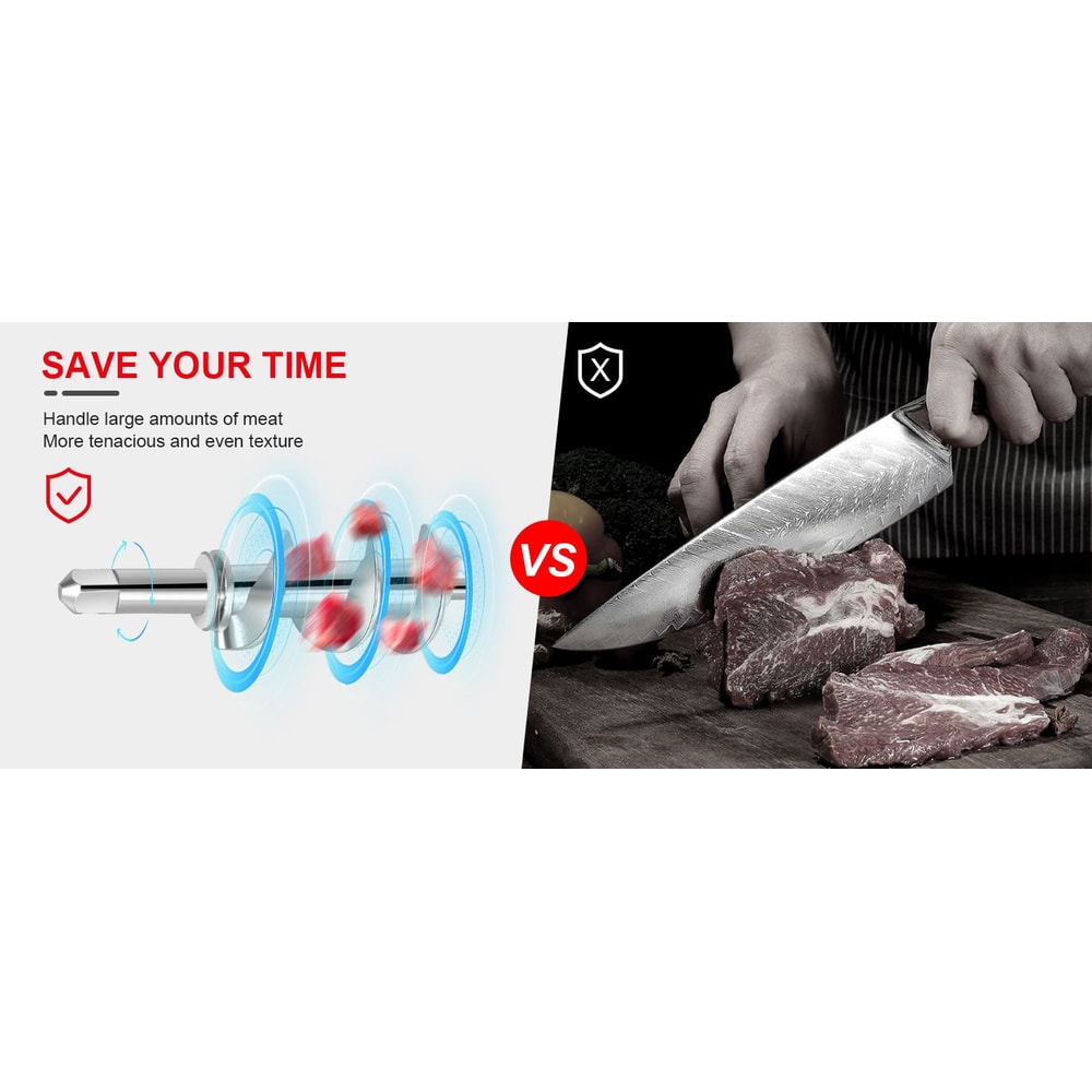 Metal Food Grinder Attachment For KitchenAid And Cuisinart SM50 Mixers 7