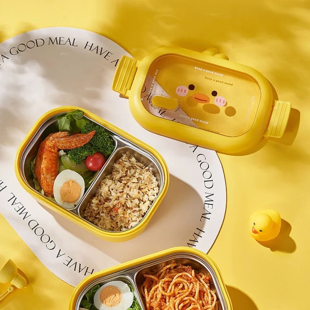 Kawaii Stainless Steel Childrens Bento Lunch Box 1