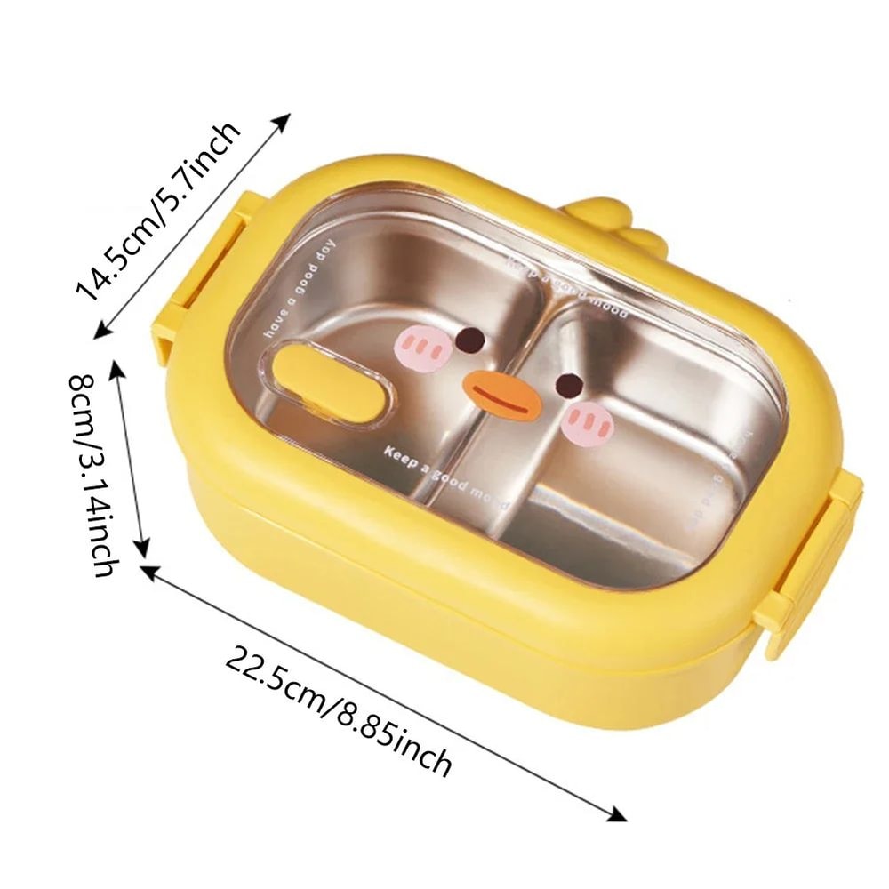 Kawaii Stainless Steel Childrens Bento Lunch Box 5