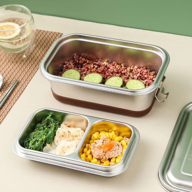 Stainless Steel DoubleLayer 1200 Ml Bento Lunch Box 1