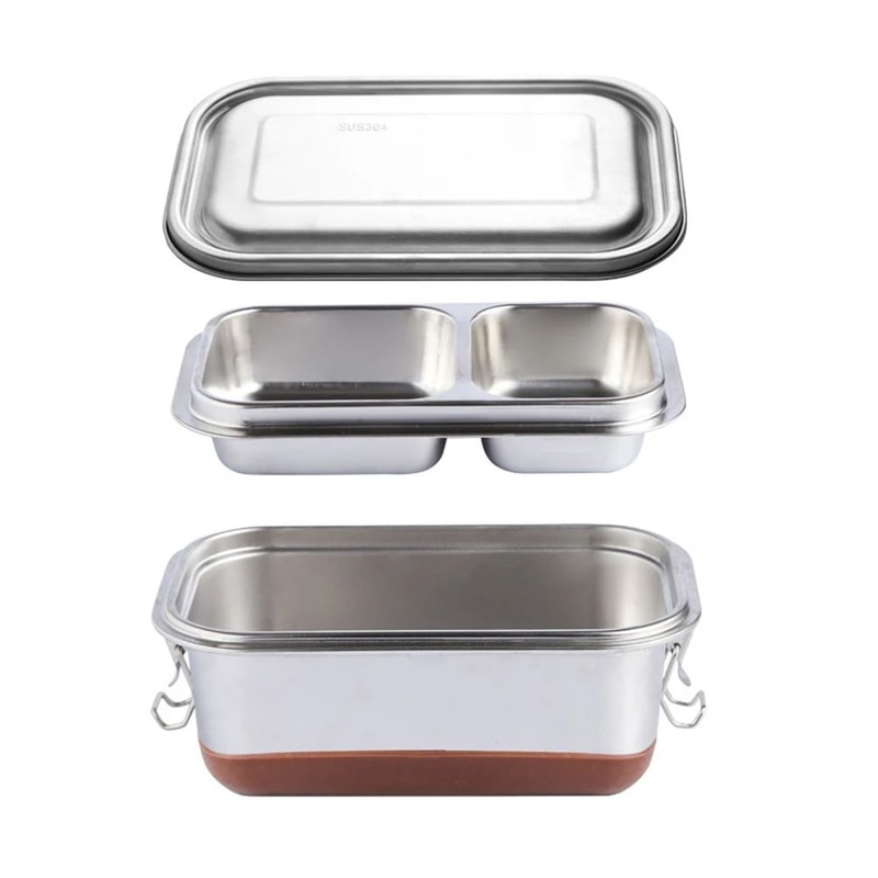 Stainless Steel DoubleLayer 1200 Ml Bento Lunch Box 10