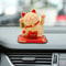 25 Inch Solar Powered Waving Lucky Cat Figurine 6