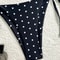 Black White Polka Dot 2Piece Bikini Swimsuit For Women 4