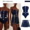 Womens High Waist Bikini And Shorts Swimwear Summer TwoPiece Set 7
