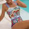 2024 Vintage Pattern OnePiece Swimsuit For Women 0