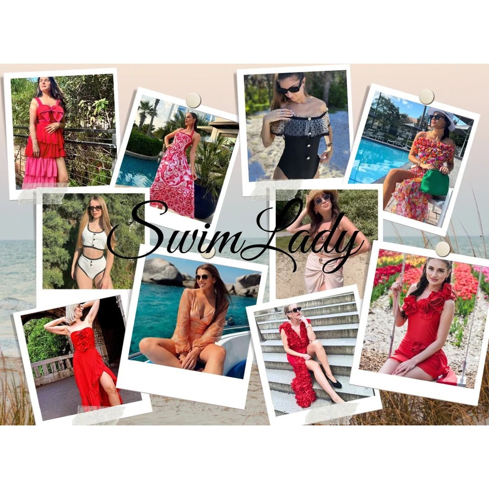 2024 Vintage Pattern OnePiece Swimsuit For Women 4