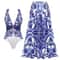 2024 Vintage Pattern OnePiece Swimsuit For Women 11