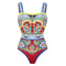 2024 Vintage Pattern OnePiece Swimsuit For Women 5