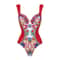 2024 Vintage Pattern OnePiece Swimsuit For Women 17