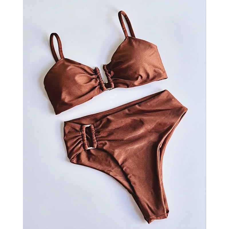 Bandeau PushUp Bikini Set Womens Brazilian Swimwear 2024 5