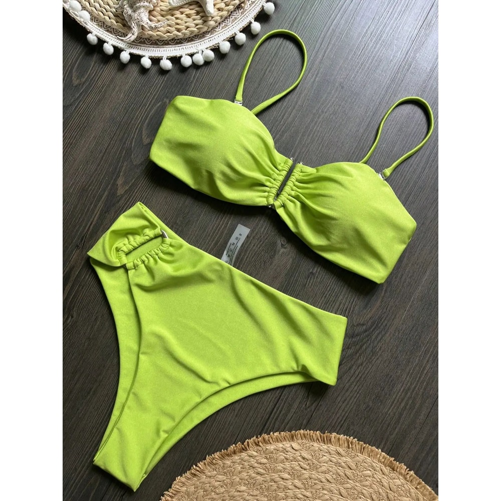 Bandeau PushUp Bikini Set Womens Brazilian Swimwear 2024 20
