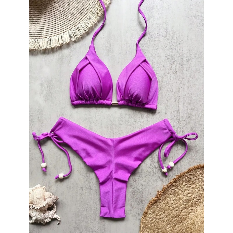 RUOTONGSEPT 13Color Triangle Bikini PushUp Swimwear Set For Women 16