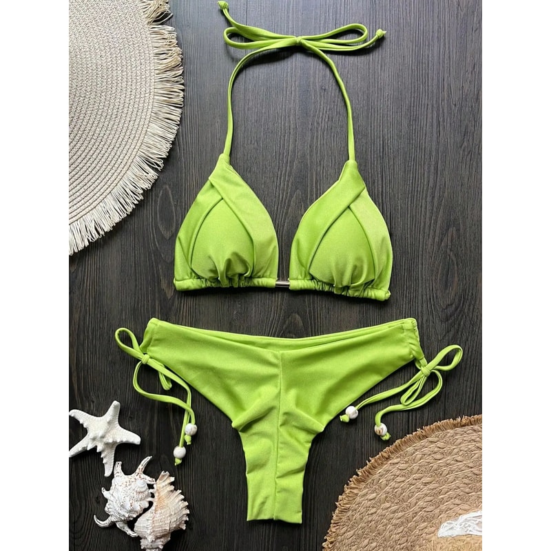 RUOTONGSEPT 13Color Triangle Bikini PushUp Swimwear Set For Women 19