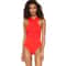CPUTAN Vintage Ruched Plus Size OnePiece Tummy Control Swimsuit 3
