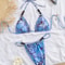 2025 Trend Triangle Striped Micro Bikini Set Women Sexy Swimwear 12
