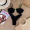 Sexy Metal Sun Push Up Underwire Micro Bikini Set For Women 5