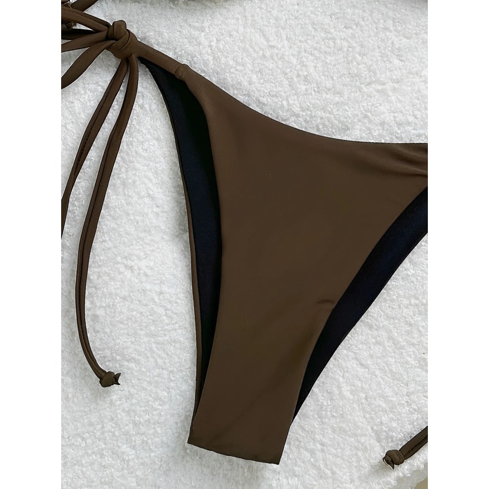 Womens Metal Starfish Bikini Set TieSide 2Piece Swimsuit 16