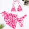 European American Sexy 3Piece Bikini Set With Swim Skirt CoverUp 8