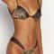 Leopard Print PushUp Triangle Bikini Set Women 2Piece Swimwear 0