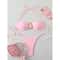 Sexy Bandeau PushUp Thong Bikini Set Womens TwoPiece Swimwear 8