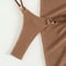 2025 Sexy Brown Halter PushUp Bikini Set With Skirt CoverUp 2