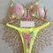 Womens Split Print GString Bikini Set Sexy Beach Swimwear 9
