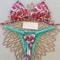 Womens Split Print GString Bikini Set Sexy Beach Swimwear 11