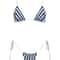ZRTAK Striped Triangle Bikini Set Womens Micro Brazilian Swimwear 6
