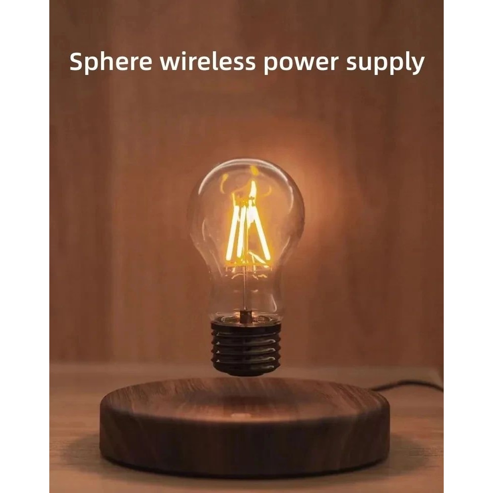 Magnetic Levitation Floating LED Lamp Glass Bulb Desk Decoration 7