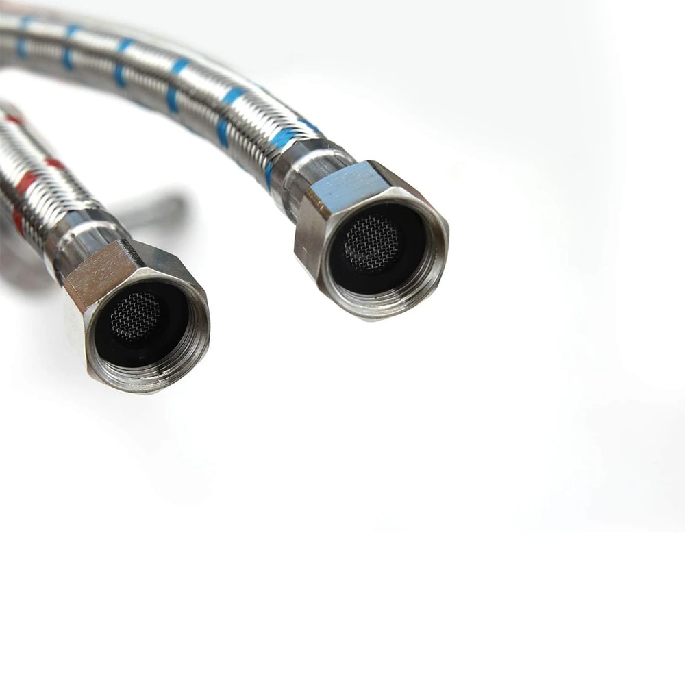 24inch Stainless Steel Faucet Connector Supply Hose 2Pack 5